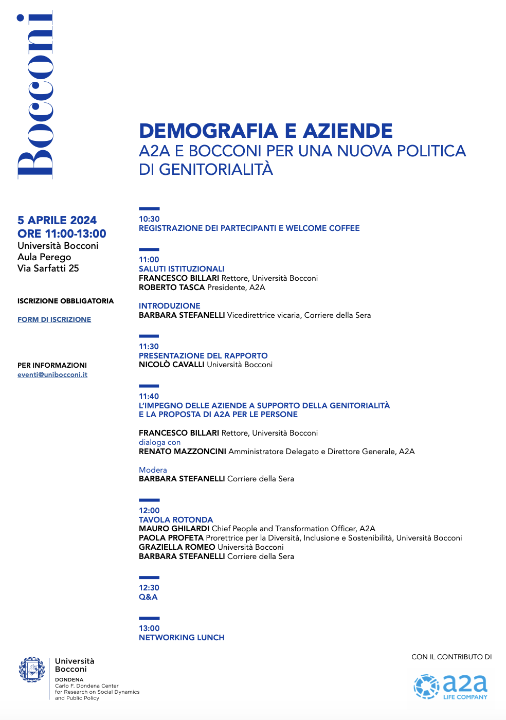 A2A e Università Bocconi: Demografia e Aziende